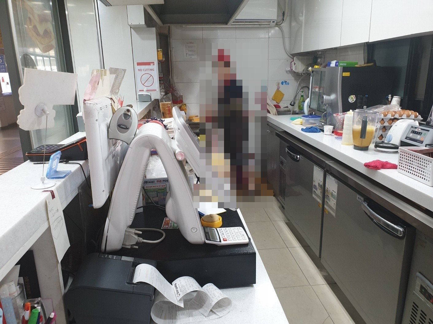 구로 이삭토스트 철거 현장