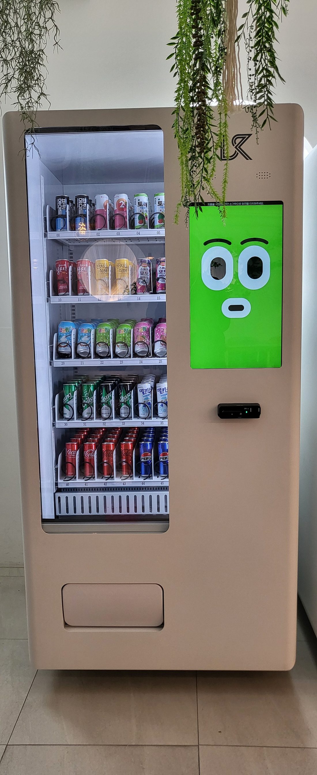 제주 더블루에 설치된 벤딩머신